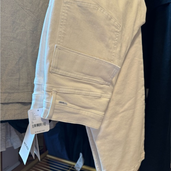 MOTHER Denim Rambler Cargo Pants - Cream - Picture 5 of 6